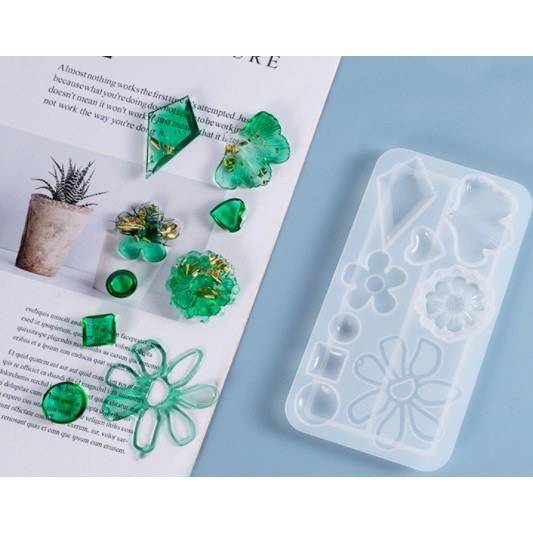 9孔大花 耳環吊墜