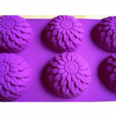 六連孔 菊花 模 烘焙食品用 皂模
