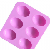 6連 厚款 橢圓形 蛋糕模 鵝蛋模 具 手工皂模 矽膠模具 皂模 蛋模 蜂蜜香皂 鵝蛋 蛋模