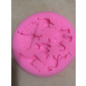 孔雀 大象 小熊 長頸鹿 鴕鳥 矽膠模具 翻糖模具 翻糖矽膠 蛋糕模具 矽膠模具 手工皂模具
