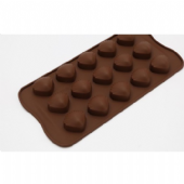 15孔 桃形 貝殼 巧克力模冰格冰塊模具矽膠糖果蛋糕烘焙模具 扇形