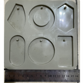 6孔多邊形　多邊形模具　香薰模具　矽膠模具　手工皂模具　滴膠模具