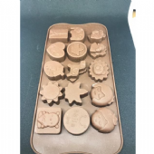 16孔 草莓 鐵塔 木馬 巧克力模具 積木模具 布丁果凍 製冰模具 皂中皂 矽膠模具