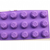 15連 小葵花 皂模 手工具模具 矽膠模具 巧克力模 冰格 模具 向日葵