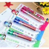 韓國按動蠟筆 旋轉8色蠟筆 彩色塗鴉筆 多用途彩色筆 硬蠟筆 繪畫蠟筆 兒童蠟筆