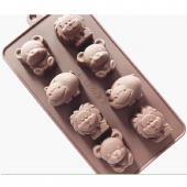 可愛 河馬 動物造型 矽膠模 手工皂模 婚禮小物模 巧克力模 製冰模