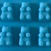 50連 qq軟糖模 巧克力模 製冰 QQ軟糖 DIY 小熊軟糖 小熊糖模 果凍模 可配滴管 矽膠模具 皂模 熊